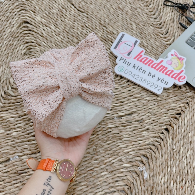 Mũ vải trùm đầu cho bé sơ sinh