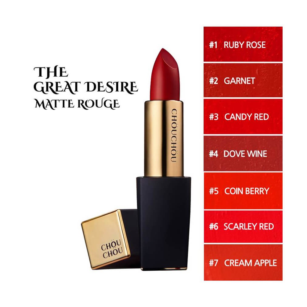 Son Thỏi Chou Chou The Great Desire Matte Rouge