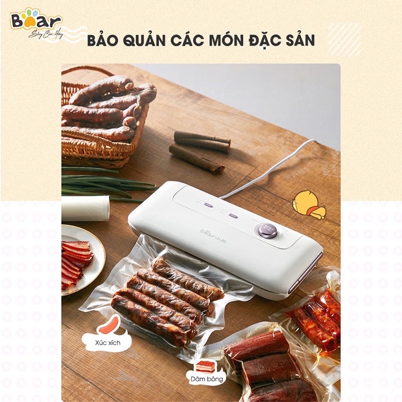 Máy Hút Chân Không Và Hàn Miệng Túi Bear VS-B01V1 - Thiết kế nhỏ gọn, tiện dụng - BH chính hãng 18 tháng