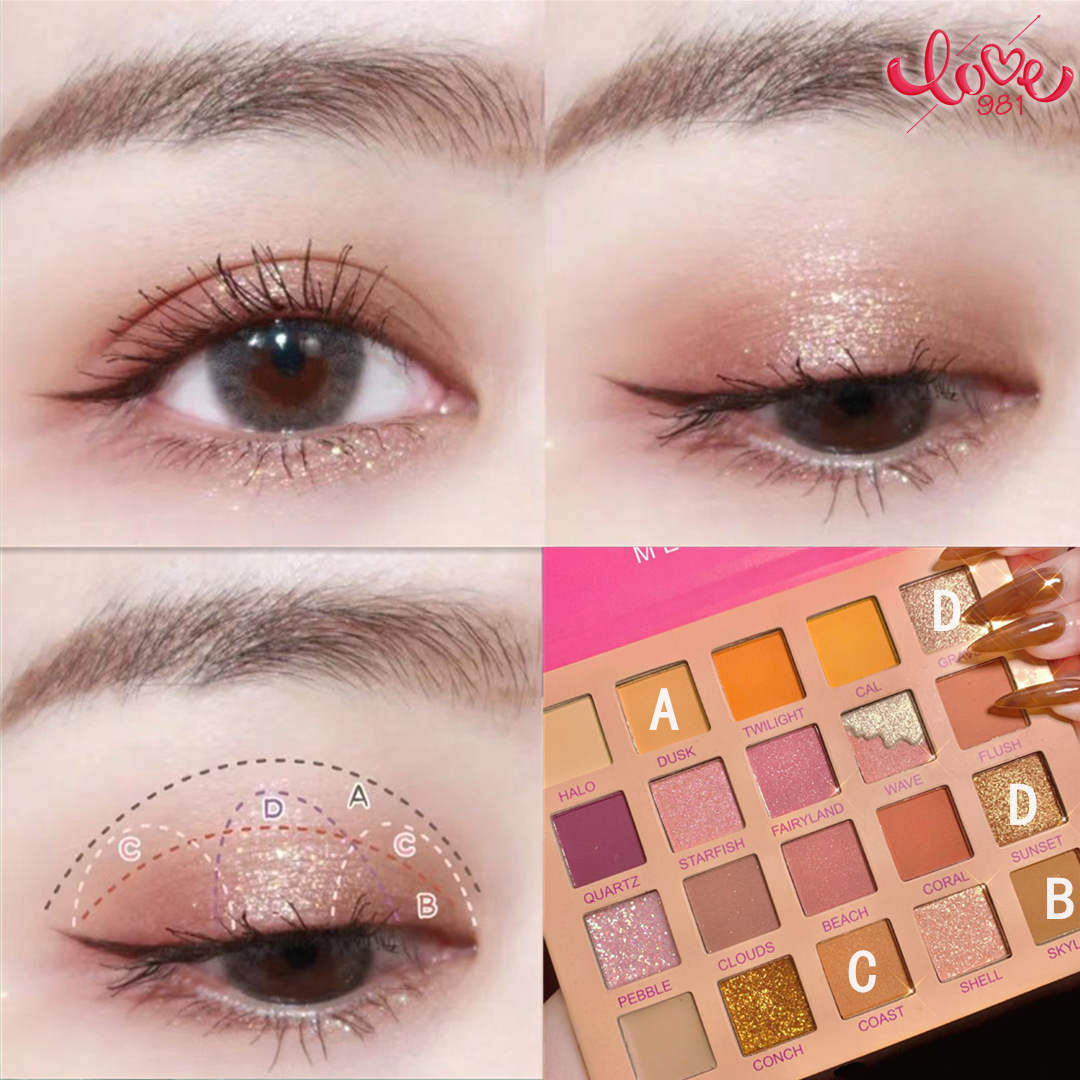 [Hàng mới về] Bảng Phấn Mắt CALIFORNIA 20 Màu Lì Ánh Ngọc Trai Lung Linh Cao Cấp | BigBuy360 - bigbuy360.vn