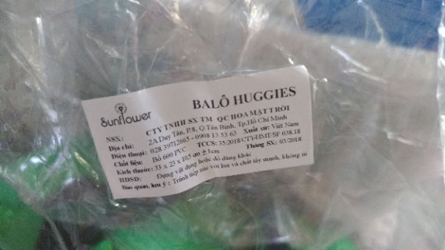 Balo Huggies cho bé