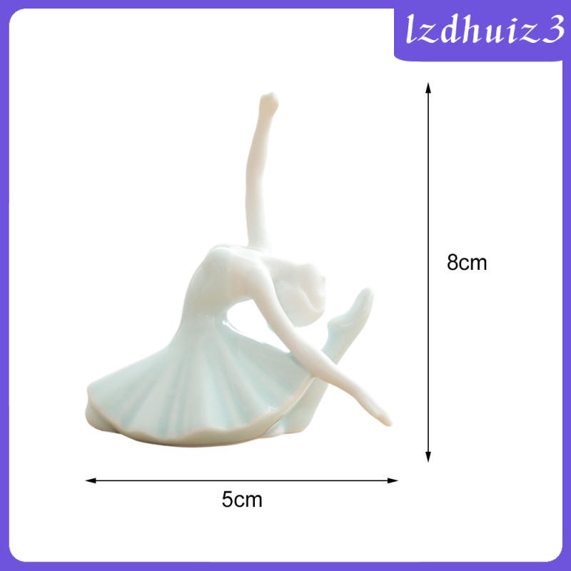 Tượng điêu khắc bằng gốm hình cô gái tập yoga tinh tế trang trí cho bàn làm việc văn phòng kệ tivi quà tặng bạn bè