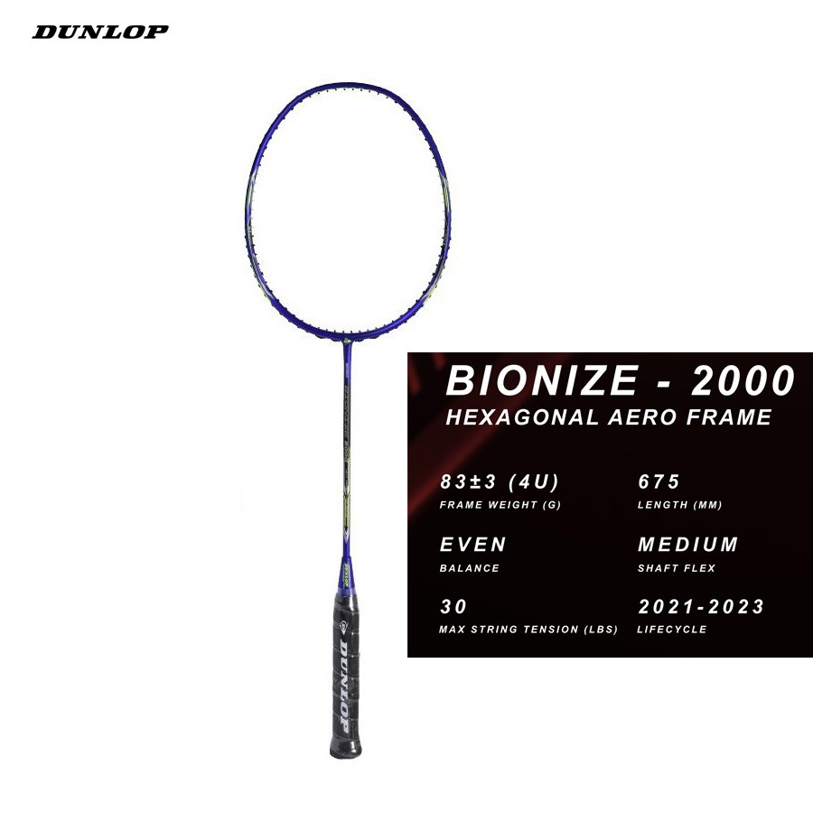Vợt cầu lông Dunlop BIONIZE 2000 G6 - Hàng chính hãng thương hiệu Anh Quốc