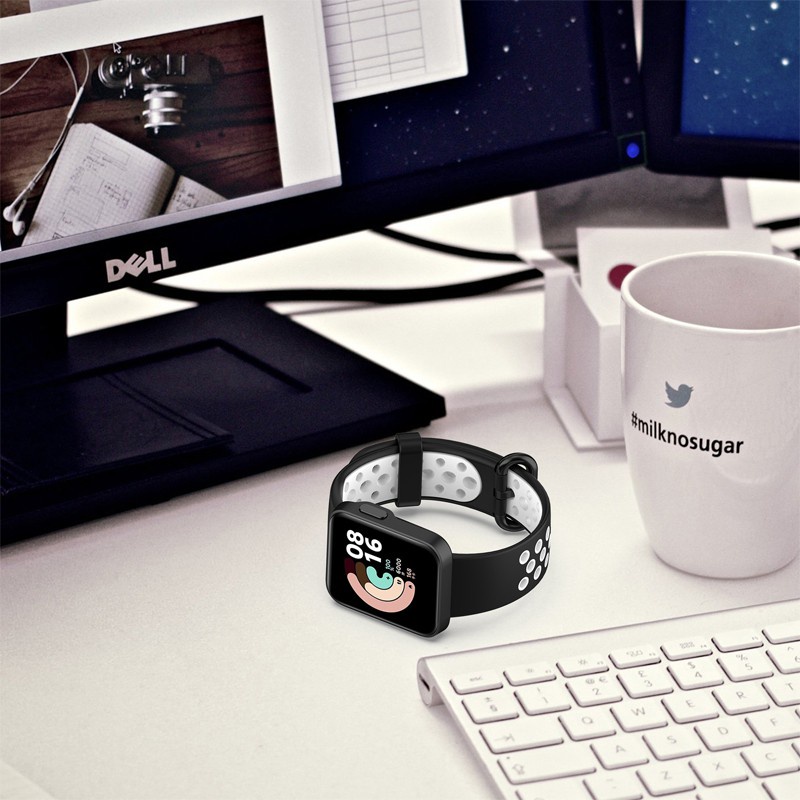 Silicone Dây Đeo Bằng Silicon Thoáng Khí Cho Đồng Hồ Thông Minh Xiaomi Mi Watch Lite / Redmi Watch 2 Lite