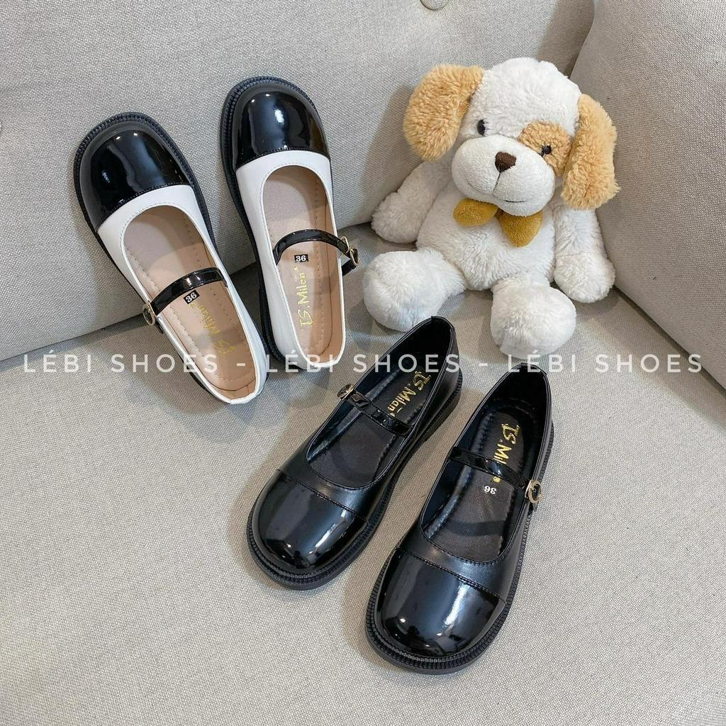 Giày búp bê mary jane pha mũi Hàn Quốc (phom 1.5) - LÉBI SHOES