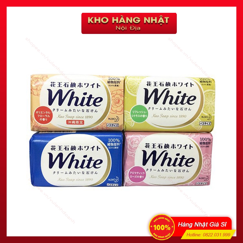 Xà Phòng Tắm Kao White Soap Nhật Bản 130gr