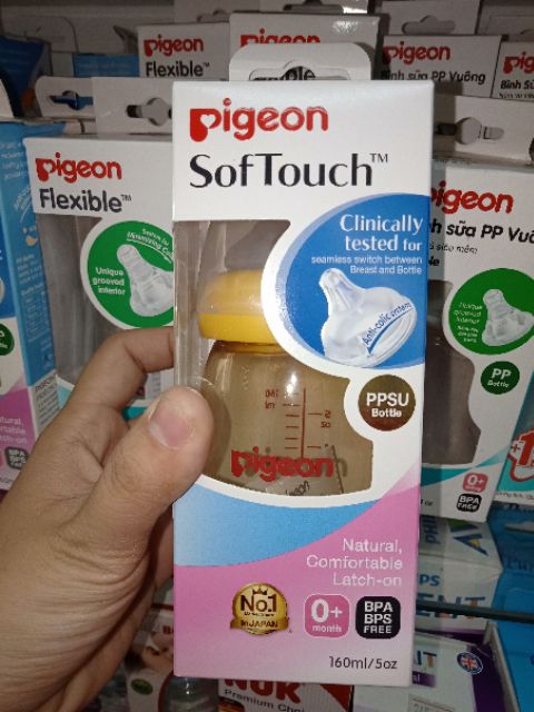 BÌNH SỮA PIGEON CỔ RỘNG 160ML/240ML