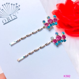 Kẹp tóc vương miện đính đá Orin K392