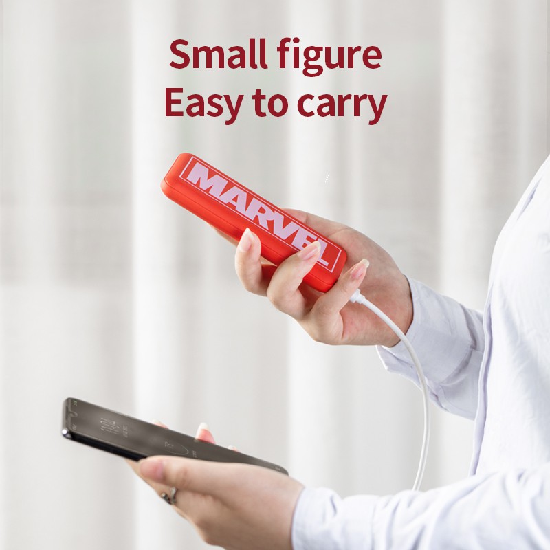 Sạc dự phòng llano 10000mah họa tiết Marvel cá tính dành cho Iphone / Android | BigBuy360 - bigbuy360.vn