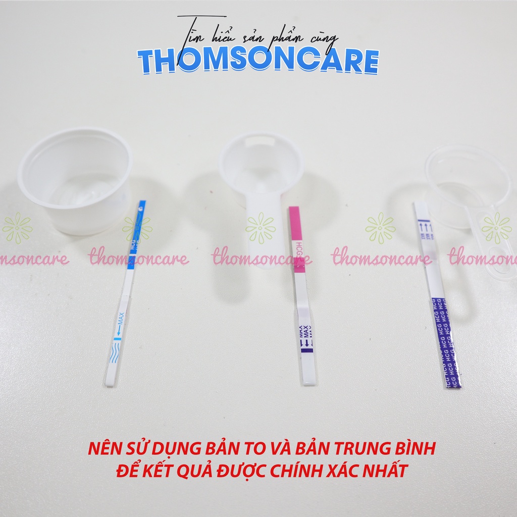 Combo 3 Hộp que thử thai nhanh bản to từ 2mm 4mm 5mm tiêu chuẩn, 2 vạch chính xác - test thử thai hai vạch sớm nhanh