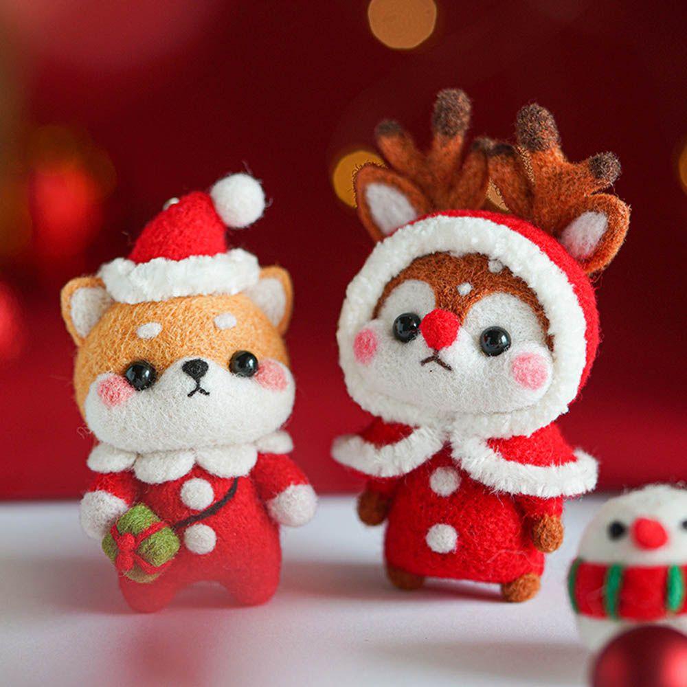 Móc Khóa Hình Cây Thông Noel Bằng Len Thủ Công DIY