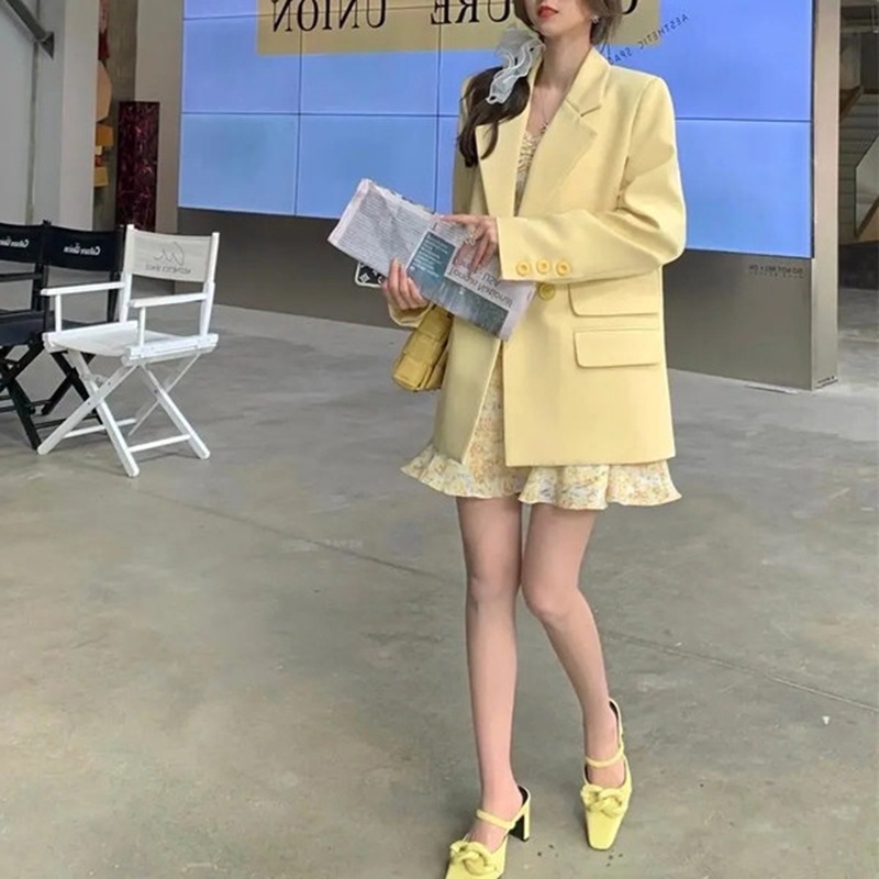 Đầm IELGY chữ A tay ngắn in họa tiết hoa dành cho nữ