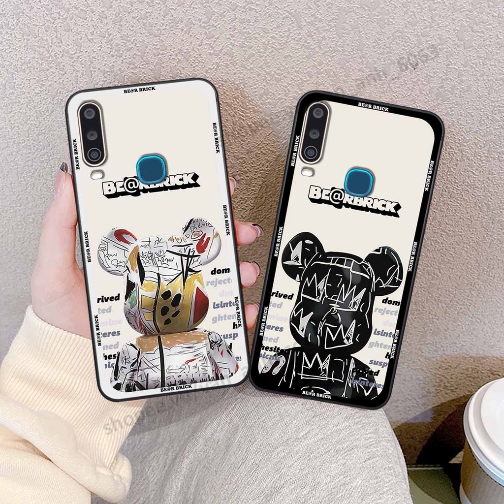 Ốp Vivo U10 / Y12 / Y15 / Y17 be@r brick mars thời trang, ốp lưng điện thoại viền dẻo siêu chất