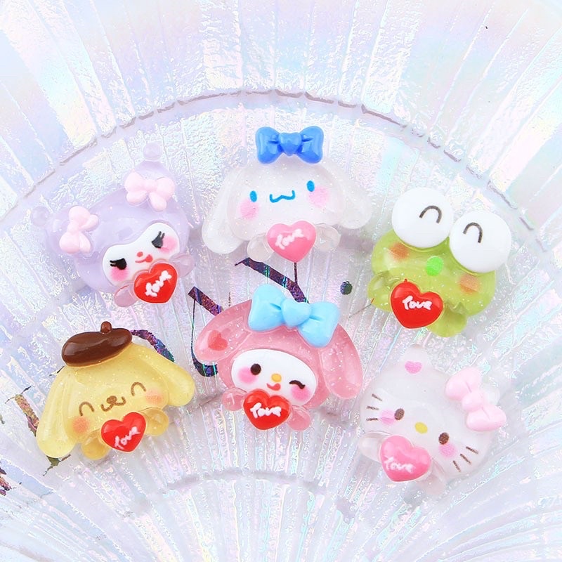 Charm slime/ Dụng Cụ Charm Trang Trí Hình ảnh Sinh động Đầu Cute - 01 Cái