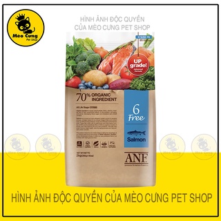 [2kg] HẠT ANF VỊ CÁ HỒI 6 FREE ORGANIC CHO CHÓ TRÊN 6 THÁNG ( CÁ HỒI )