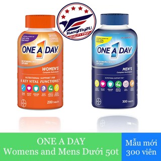 [Bill Mỹ] One A Day Men's Complete Multivitamin bổ sung Multivitamin và khoáng chất cho nam nữ, 300 viên