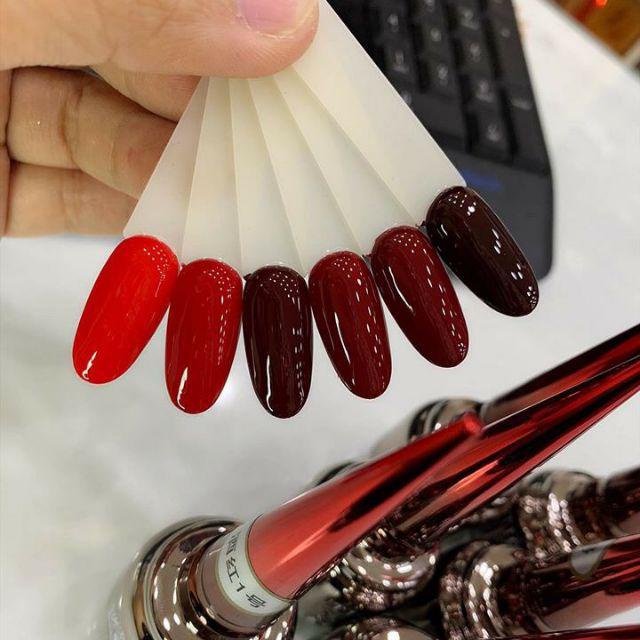 Sơn Gel Mxbon 6 Màu Đỏ Đẹp - Sơn Gel Đỏ Chuẩn Màu Đặc - Bóng Bền