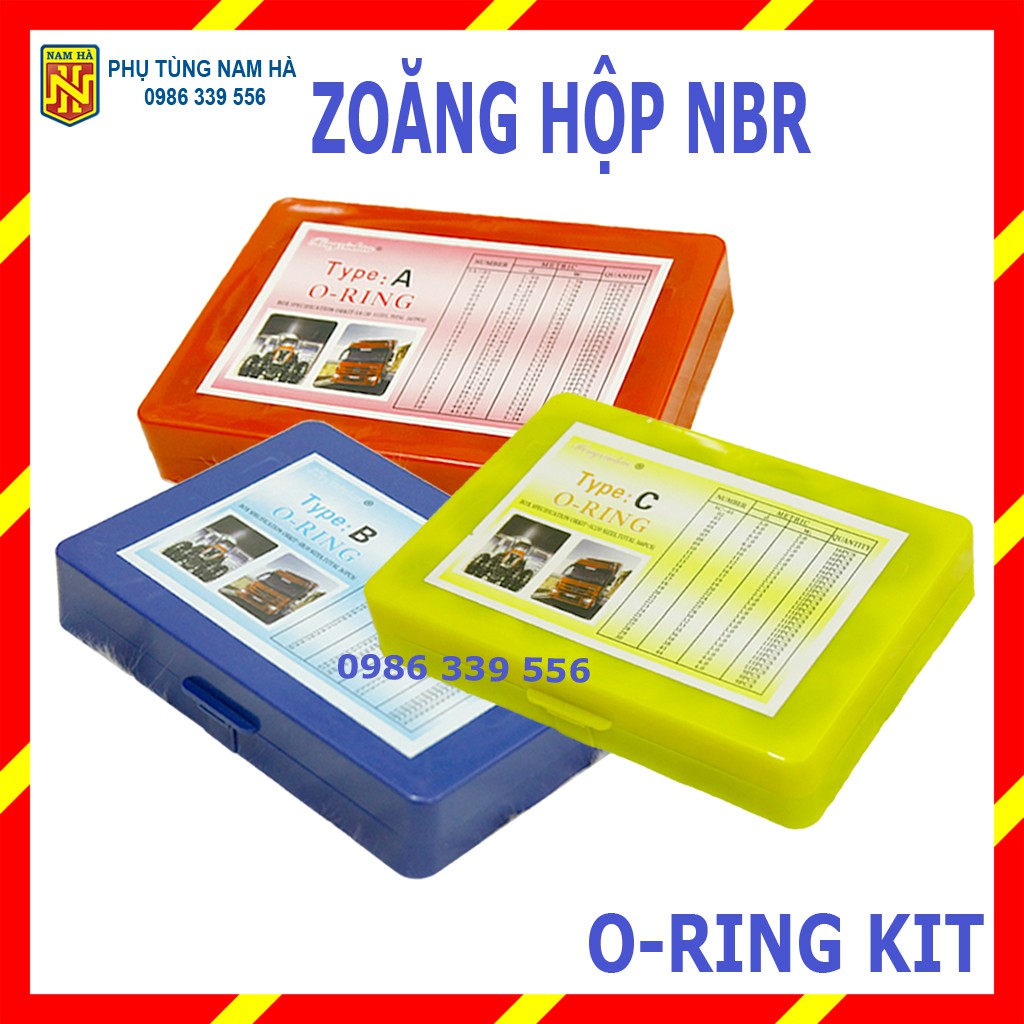 Hộp gioăng sim cao su O-RING KIT  thay thế chịu dầu NBR chịu nhiệt 30 cỡ size