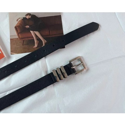 Thắt lưng da, Dây nịt đục lỗ nam nữ trẻ trung màu đen trắng trang trí dây chain pon.mens hà nội hcm