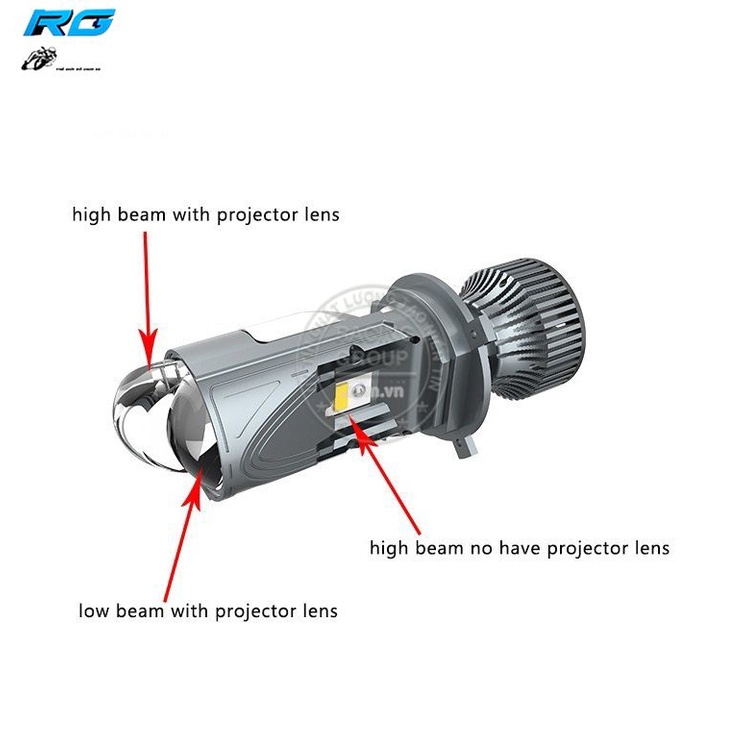 Đèn Pha Bi Cầu Gắn Pha Như Zin 50W Siêu Sáng Cắt Đẹp, Không Chói Mắt Mẫu Mới