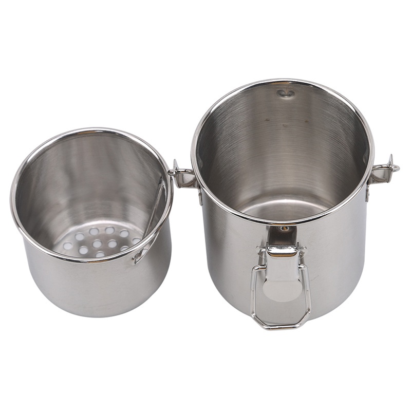 Xô đựng nước rửa cọ vẽ tranh sơn dầu bằng thép không gỉ tiện dụng