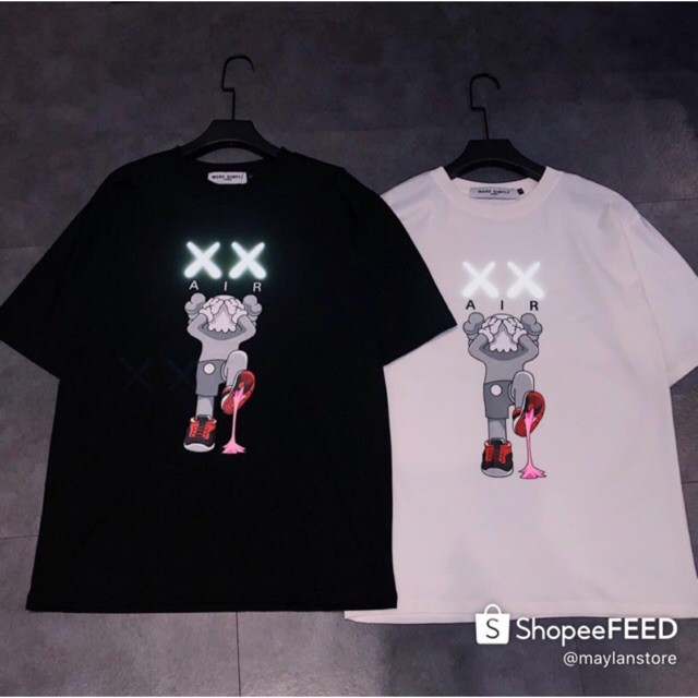 Áo Kaws Kẹo Singum , Bóng Rổ Dạ Quang XX