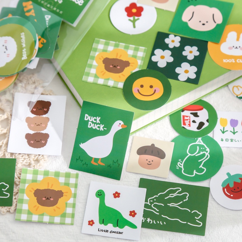 Gói 40 miếng stickers đáng yêu trang trí sổ tay