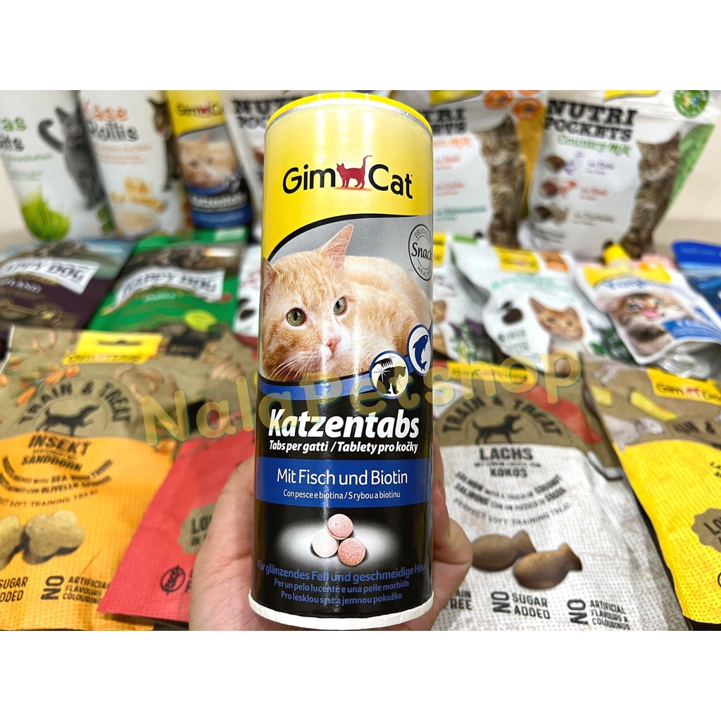 Gimcat Viên dinh dưỡng từ cá bổ sung biotin 350 viên cho mèo