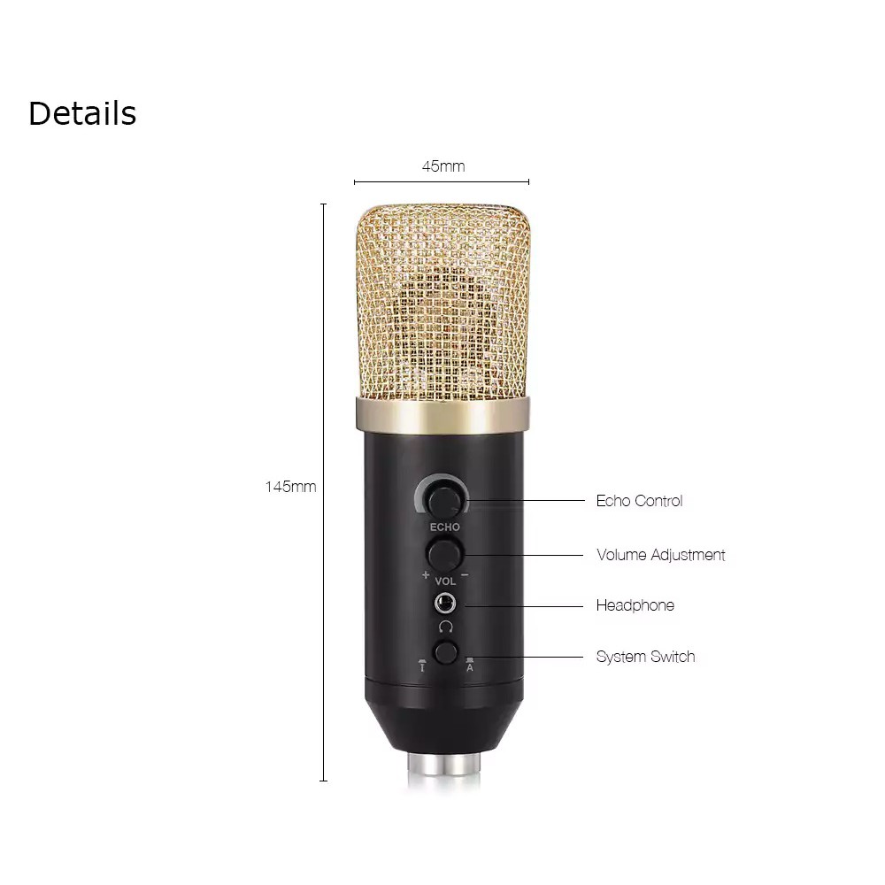 Mic thu âm MK-F400TL dành cho điện thoại va máy tính - Micro karaoke cho điện thoại và máy tính MK F400TL - MK F400
