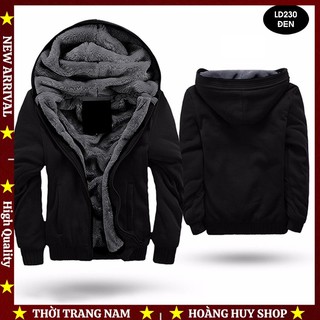 Áo Khoác Nỉ Lót Lông Cao Cấp H&H-AK01 Áo Mùa Đông Rất Ấm Dành Cho Mùa Lạnh