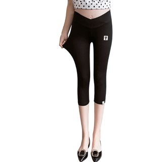 Q30    Quần bầu lửng legging co dãn cạp thấp