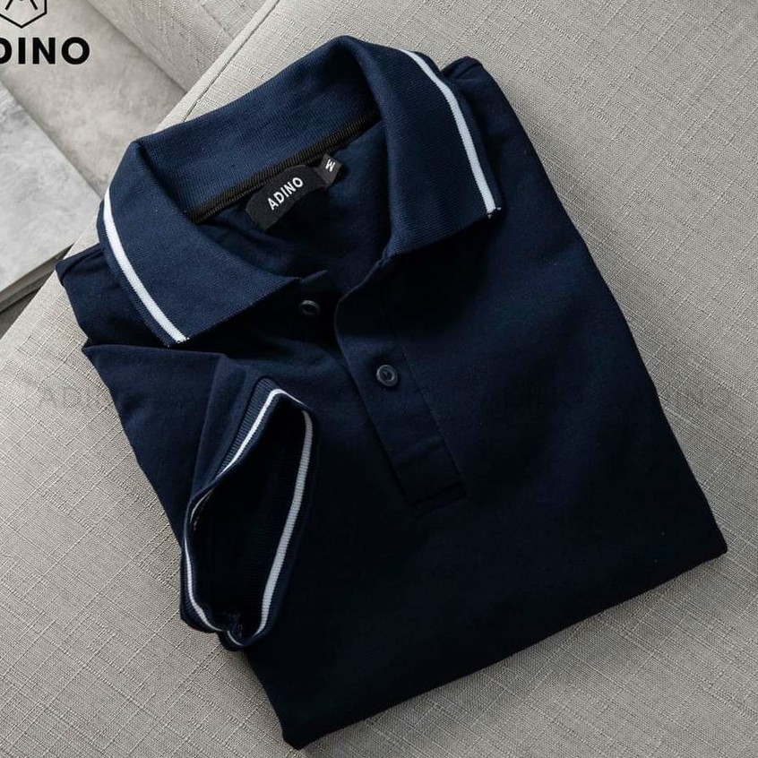 [Hàng VNXK] Áo Polo Nam Vải Cá Sấu Chất Cotton - Màu Xanh