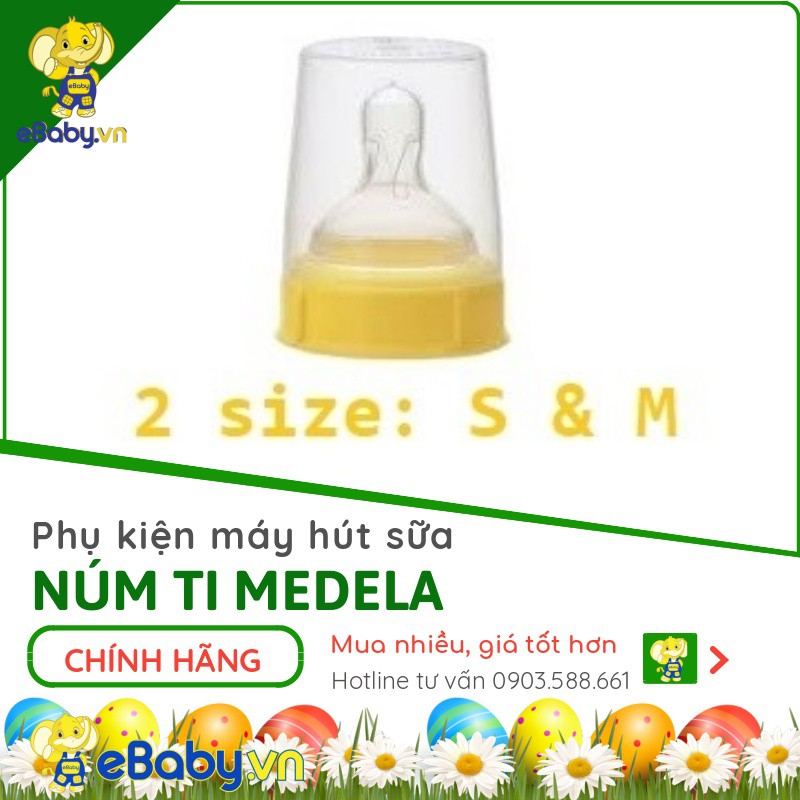 Núm ti MedeIa - HÀNG CHÍNH HÃNG- Dùng được cho bình sữa MedeIa