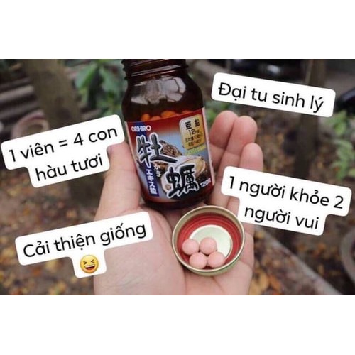 Tinh chất hàu tươi Orihiro 120 viên Nhật thải độc gan bổ dương, tăng cường sinh lý nam giới
