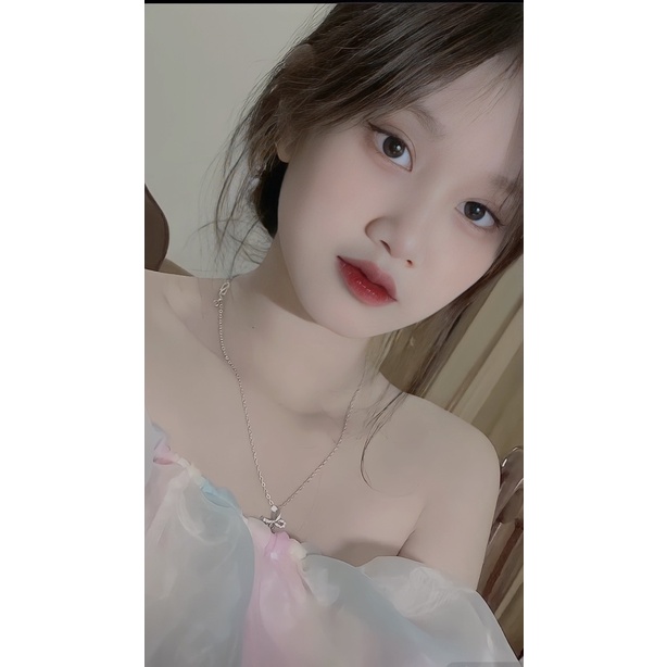 Áo trễ vai - áo crt trễ vai bèo voan tơ cầu vòng nổi bật - AO036