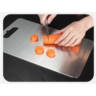 Thớt inox 304 cao cấp 2 size có vạch chia chính xác