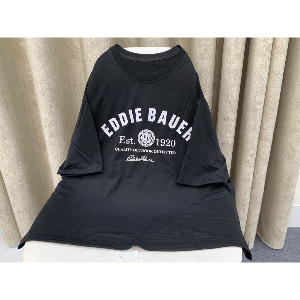 Áo Thun Nam Nữ Form Rộng Hàn Quốc Eddie Bauer Vải Dày Mịn Thoáng Mát Thiết Kế Thời Trang Kiểu Dáng Năng Động Trẻ Trung