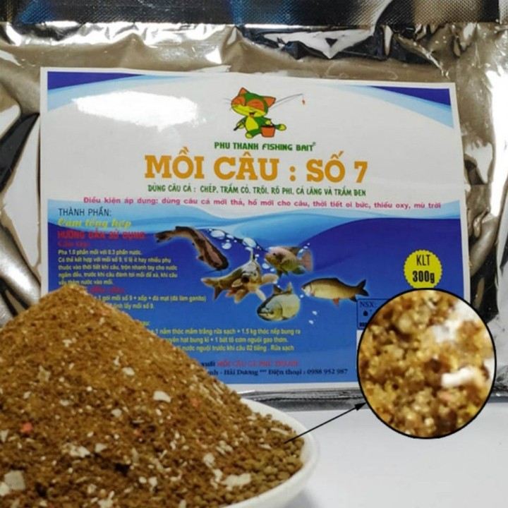 Mồi câu số 7, hãng mồi câu phú thành