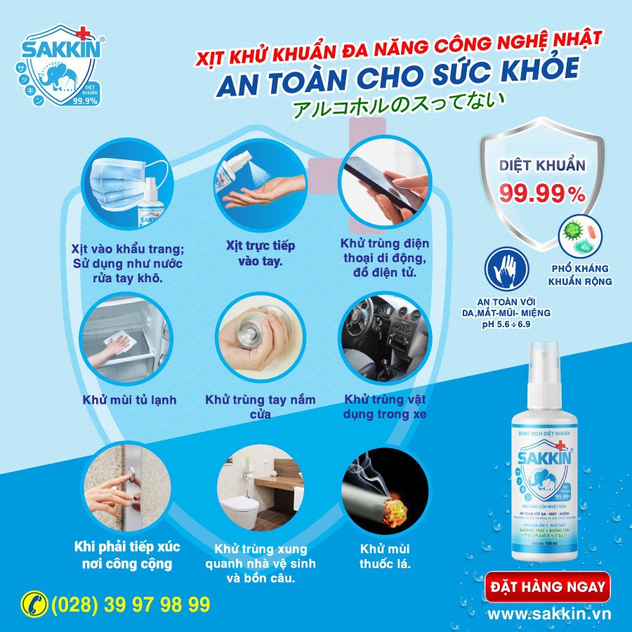 Dung dịch diệt khuẩn Sakkin (Can 5L) | BigBuy360 - bigbuy360.vn