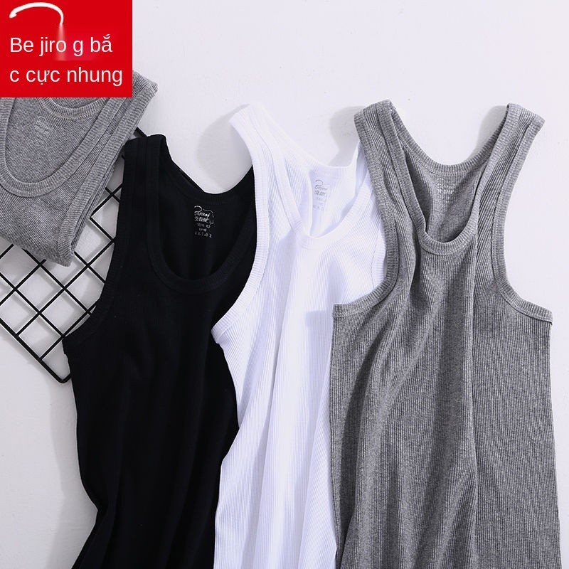 3 cái 100% cotton Vest nam co giãn đế thể thao mùa hè quần lót sling cao cấp ôm sát áo