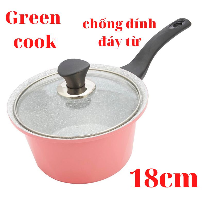 Nồi nấu bột Green Cook, Elmich Smartcook size 14, 16, 18cm - Nồi quánh bột cho bé