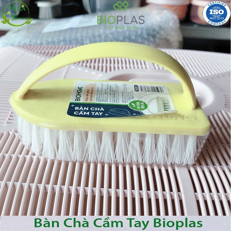 Bàn Chải Nhà Tắm, Bàn Chải Quần Áo Chất Liệu Nhựa Có Tay Cầm Chắc Chắn Chính Hãng Bioplas