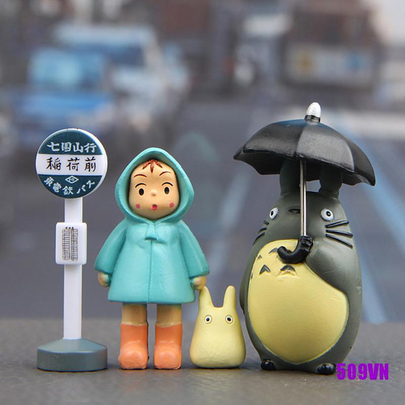 Set 4 Mô Hình Nhân Vật Phim Hoạt Hình My Neighbor Totoro 3-5cm