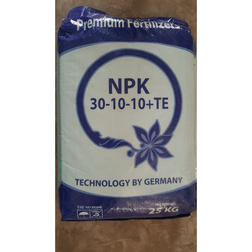 Phân bón NPK 30.10.10 - Công nghệ Đức - Túi Zip 1Kg