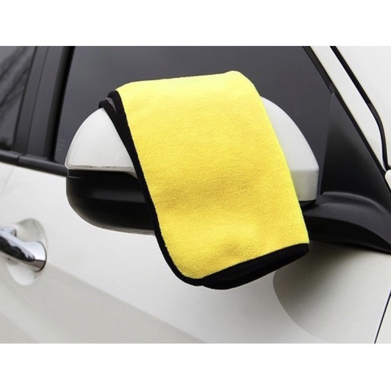 Khăn lau xe hơi đa năng cao cấp- Mềm mịn không làm trầy xước xe bộ 3 chiếc