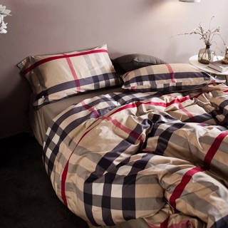 Bộ sản phẩm cotton lụa Burberrys cao cấp