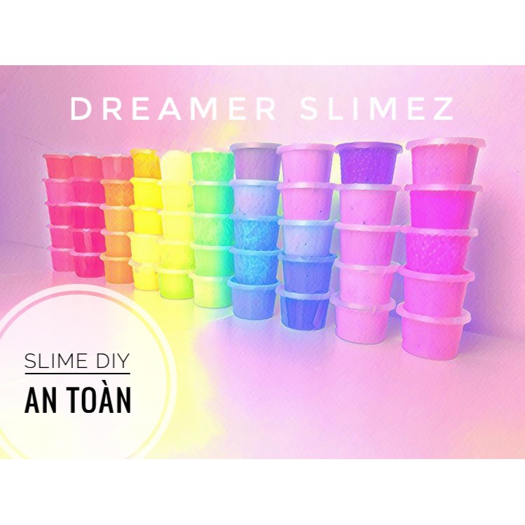 BUFET SLIME TỰ CHỌN ĐỒNG GIÁ 50K - NHIỀU MÀU NHIỀU CHẤT SLIME KHÁC NHAU - SLIME ĐƠN GIẢN - AN TOÀN CHẤT LƯỢNG HANDMADE