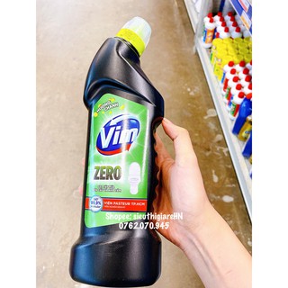 (HOT TẨY CỰC SẠCH) Dung dịch vệ sinh bồn cầu & nhà tắm VIM Zero xanh hương chanh 750ml