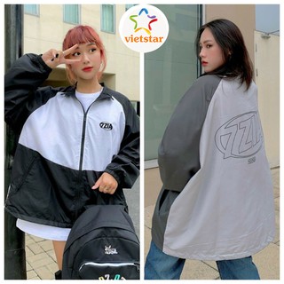 Áo khoác dù form rộng zzia áo khoác gió unisex cá tính_vietstar
