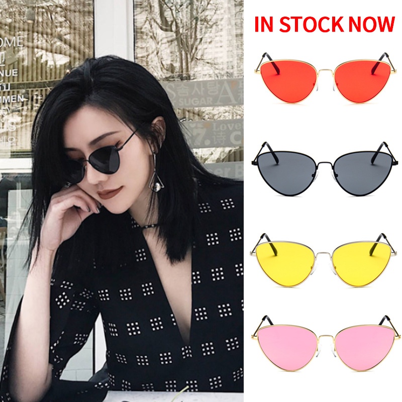 Kính mát mắt mèo gọng kim loại cổ điển chống tia UV400 thời trang hàn quốc cho nam và nữ